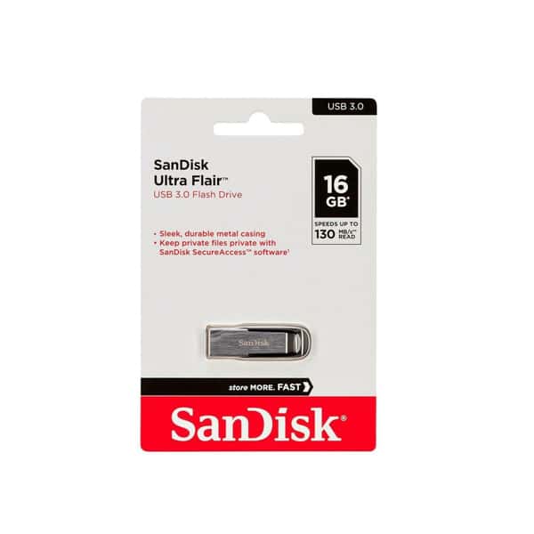 SanDisk Ultra Flair USB 3.0 Flash Drive 16GB