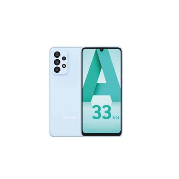 Samsung Galaxy A33 5G 6GB RAM 128GB ROM 6.4inch Super AMOLED Display 48MP Quad Camera Android 12 One UI 4.1 Fast charging 25W Li-Po 5000 mAh non-removable Battery